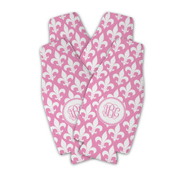 Fleur De Lis Zipper Bottle Cooler - Set of 4 (Personalized)