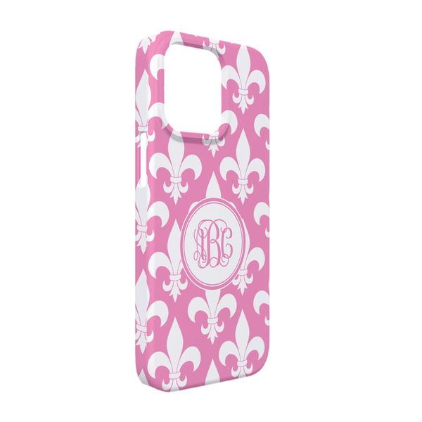 Custom Fleur De Lis iPhone Case - Plastic - iPhone 13 (Personalized)