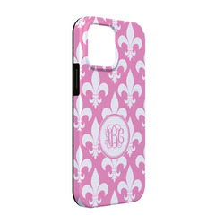 Fleur De Lis iPhone Case - Rubber Lined - iPhone 13 Pro (Personalized)