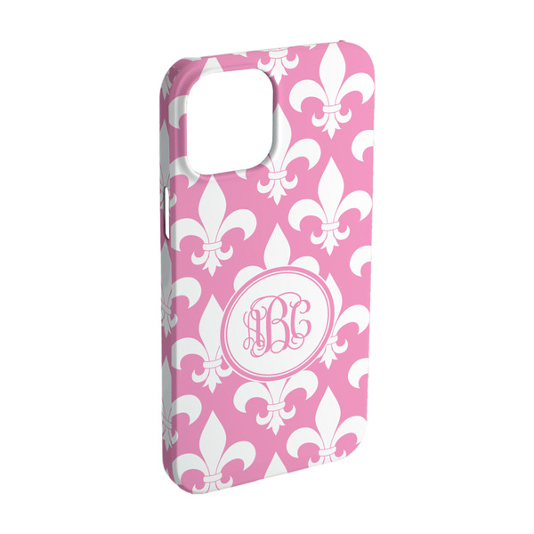 Custom Fleur De Lis iPhone Case - Plastic - iPhone 15 (Personalized)