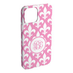 Fleur De Lis iPhone Case - Plastic (Personalized)