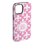 Fleur De Lis iPhone Case - Rubber Lined - iPhone 15 Pro Max (Personalized)