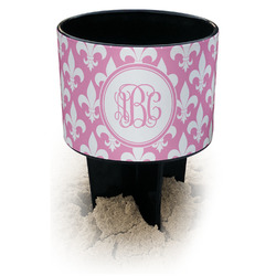 Fleur De Lis Black Beach Spiker Drink Holder (Personalized)