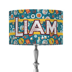 Rocket Science 12" Drum Lamp Shade - Fabric (Personalized)