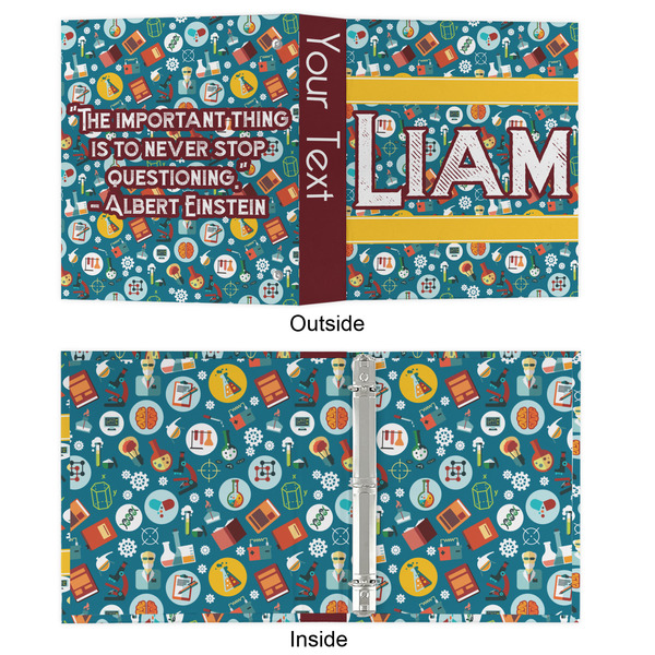 Rocket Science 3 Ring Binders - Full Wrap - 1" - APPROVAL