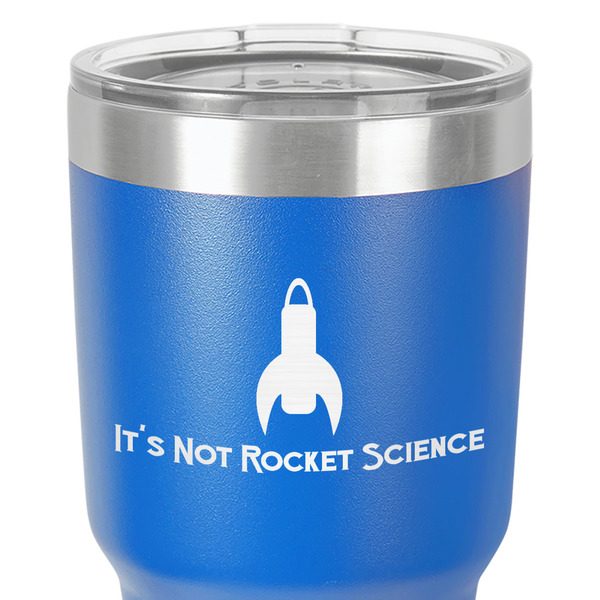 Rocket Science 30 oz Stainless Steel Ringneck Tumbler - Blue - Close Up