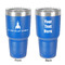 Rocket Science 30 oz Stainless Steel Ringneck Tumbler - Blue - Double Sided - Front & Back