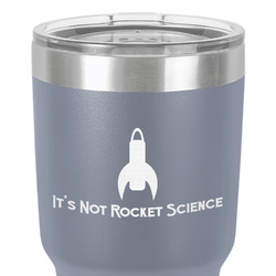 Rocket Science 30 oz Stainless Steel Tumbler - Grey - Double-Sided (Personalized)