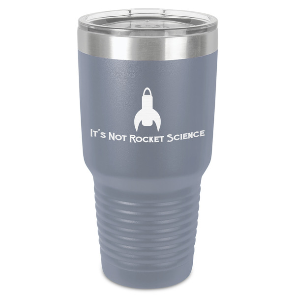 Custom Rocket Science 30 oz Stainless Steel Tumbler - Grey - Single-Sided (Personalized)