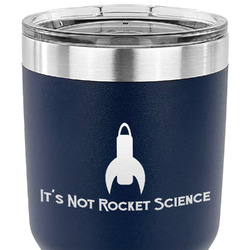 Rocket Science 30 oz Stainless Steel Tumbler - Navy - Single Sided (Personalized)