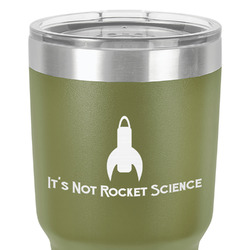 Rocket Science 30 oz Stainless Steel Tumbler - Olive - Double-Sided (Personalized)