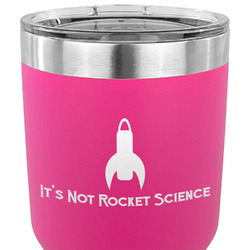 Rocket Science 30 oz Stainless Steel Tumbler - Pink - Double Sided (Personalized)