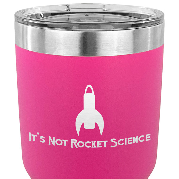 Rocket Science 30 oz Stainless Steel Ringneck Tumbler - Pink - CLOSE UP