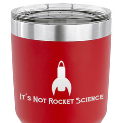 Rocket Science 30 oz Stainless Steel Tumbler - Red - Single Sided (Personalized)