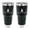 Rocket Science 30 oz Stainless Steel Ringneck Tumblers - Black - Double Sided - APPROVAL