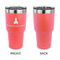 Rocket Science 30 oz Stainless Steel Ringneck Tumblers - Coral - Single Sided - APPROVAL