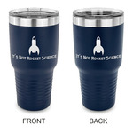 Rocket Science 30 oz Stainless Steel Tumbler - Navy - Double Sided (Personalized)