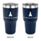 Rocket Science 30 oz Stainless Steel Ringneck Tumblers - Navy - Double Sided - APPROVAL
