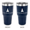 Rocket Science 30 oz Stainless Steel Tumbler - Navy - Double Sided (Personalized)