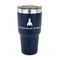 Rocket Science 30 oz Stainless Steel Ringneck Tumblers - Navy - FRONT