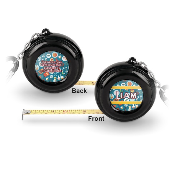 Rocket Science 6-Ft Pocket Tape Measure with Carabiner Hook - Front and Back