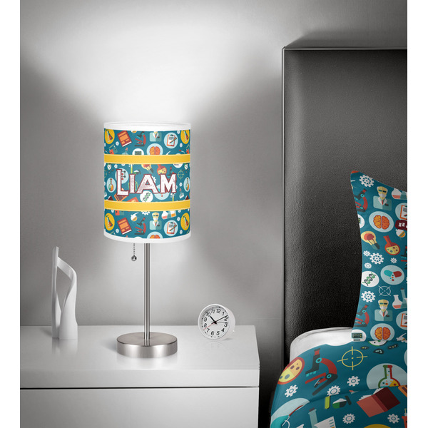 Rocket Science 7 inch drum lamp shade - in room
