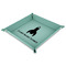 Rocket Science 9" x 9" Teal Leatherette Snap Up Tray - MAIN