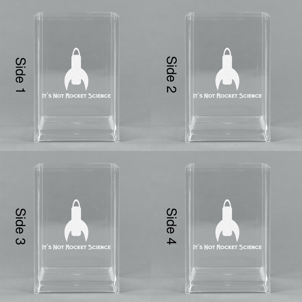 Rocket Science Acrylic Pen Holder - All Sides