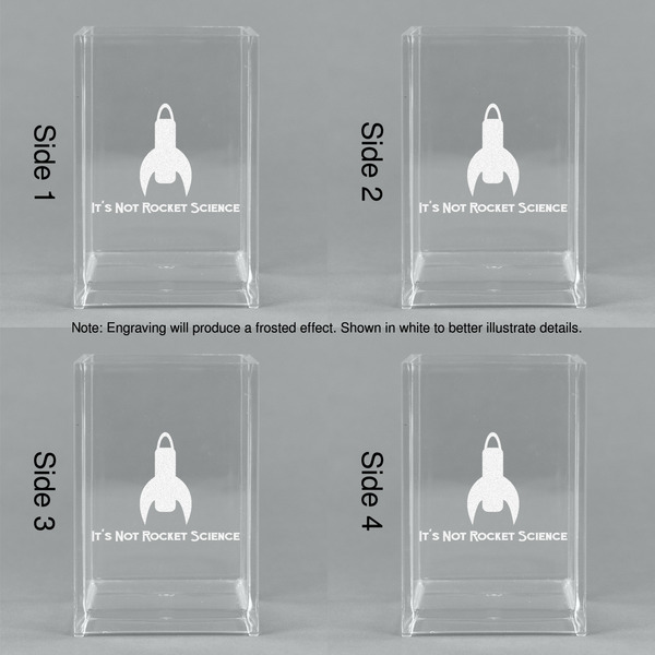 Rocket Science Acrylic Pen Holder - All Sides