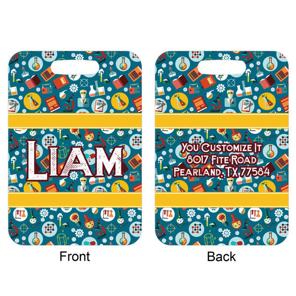 Rocket Science Aluminum Luggage Tag (Front + Back)