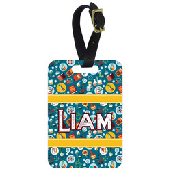 Rocket Science Metal Luggage Tag w/ Name or Text