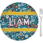 Rocket Science Glass Appetizer / Dessert Plate 8" (Personalized)