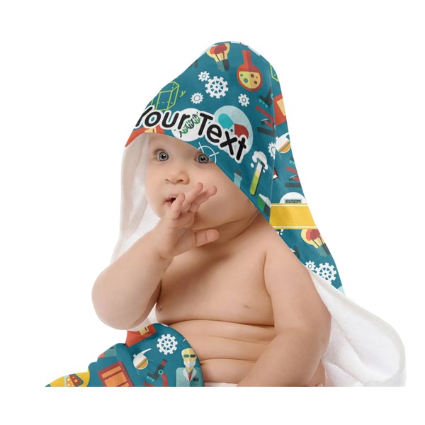 Rocket Science Baby Hooded Towel on Child