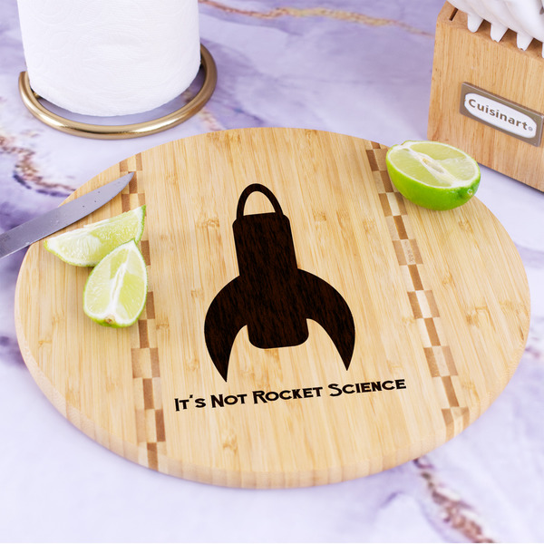 Rocket Science Bamboo Cutting Board - In Context