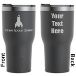 Rocket Science RTIC Tumbler - Black - Engraved Front & Back (Personalized)