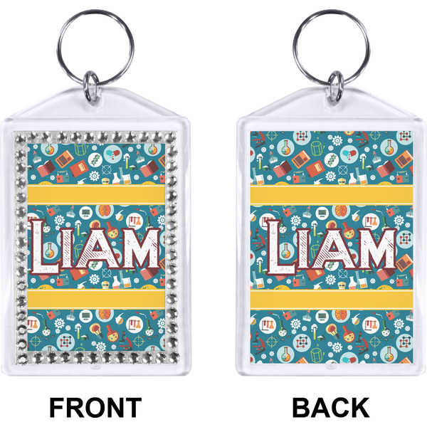 Rocket Science Bling Keychain (Front + Back)