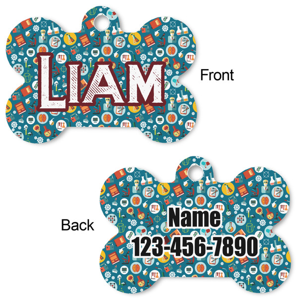 Rocket Science Bone Shaped Dog ID Tag - Large - Approval