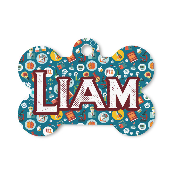 Custom Rocket Science Bone Shaped Dog ID Tag - Small (Personalized)