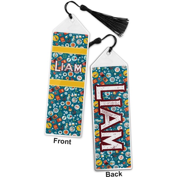 Rocket Science Bookmark with tassel - Front and Back