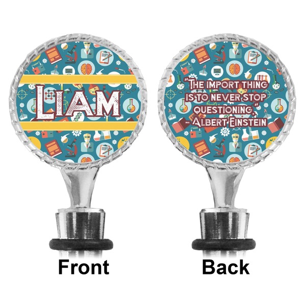 Rocket Science Bottle Stopper - Front and Back