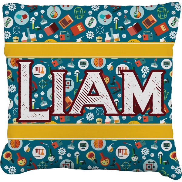 Custom Rocket Science Faux-Linen Throw Pillow 16" (Personalized)