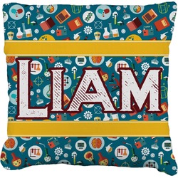 Rocket Science Faux-Linen Throw Pillow 18" (Personalized)