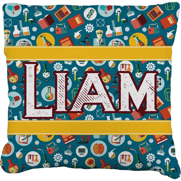 Custom Rocket Science Faux-Linen Throw Pillow 20" (Personalized)