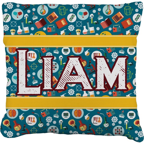 Custom Rocket Science Faux-Linen Throw Pillow 26" (Personalized)