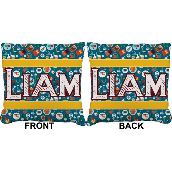 Rocket Science Burlap Pillow Approval