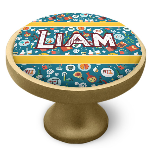 Rocket Science Cabinet Knob - Gold - Side