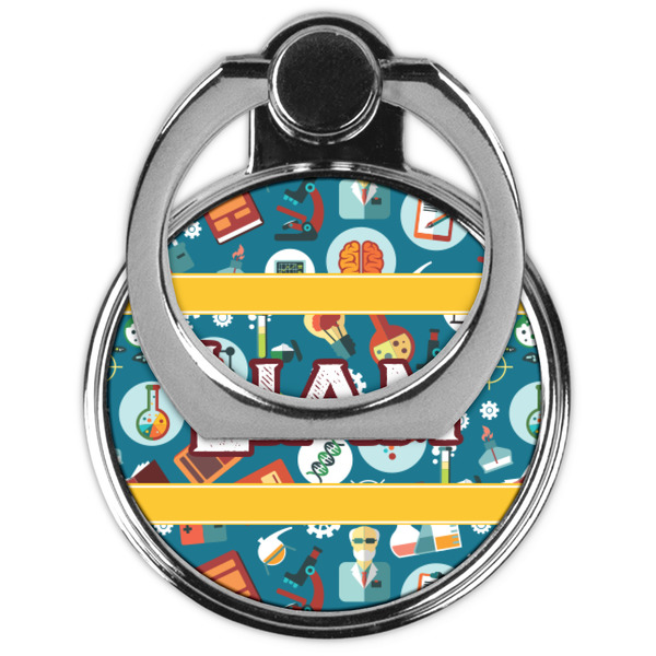 Rocket Science Cell Phone Ring Stand & Holder - Front (Collapsed)