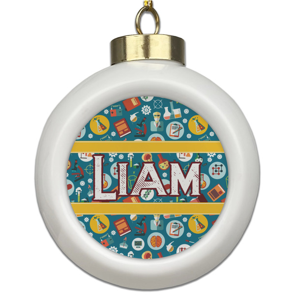 Custom Rocket Science Ceramic Ball Ornament (Personalized)
