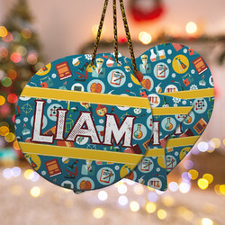 Rocket Science Ceramic Ornament w/ Name or Text