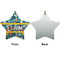 Rocket Science Ceramic Flat Ornament - Star Front & Back (APPROVAL)
